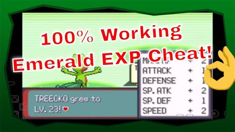 pokemon emerald exp cheat
